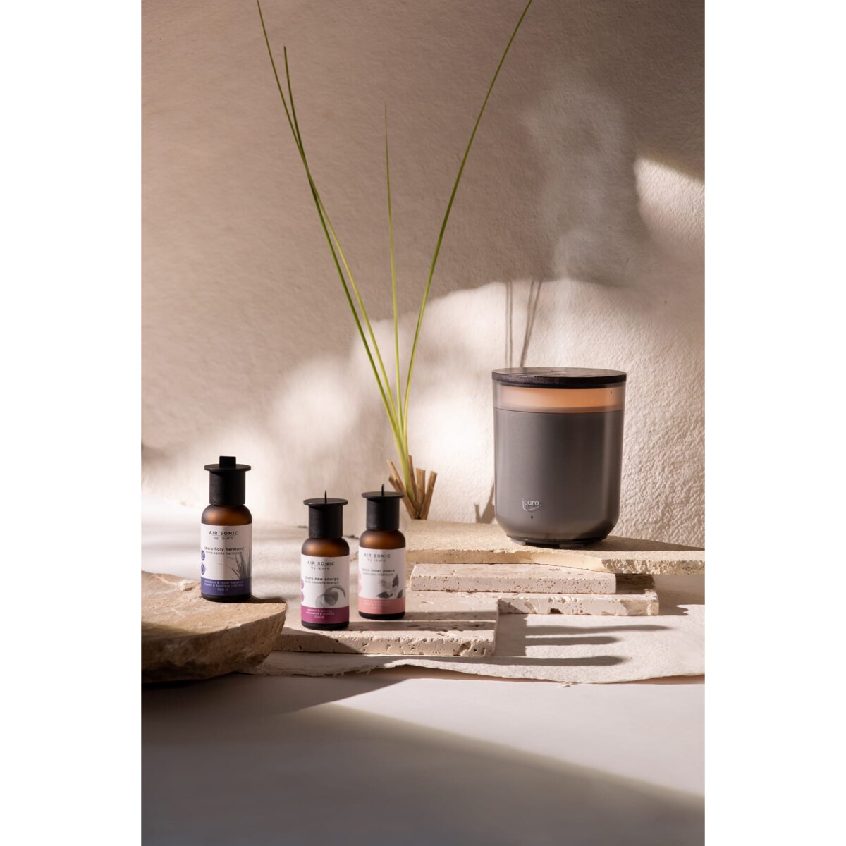 Dyfuzor ultrasoniczny ipuro AIR SONIC aroma candle grey