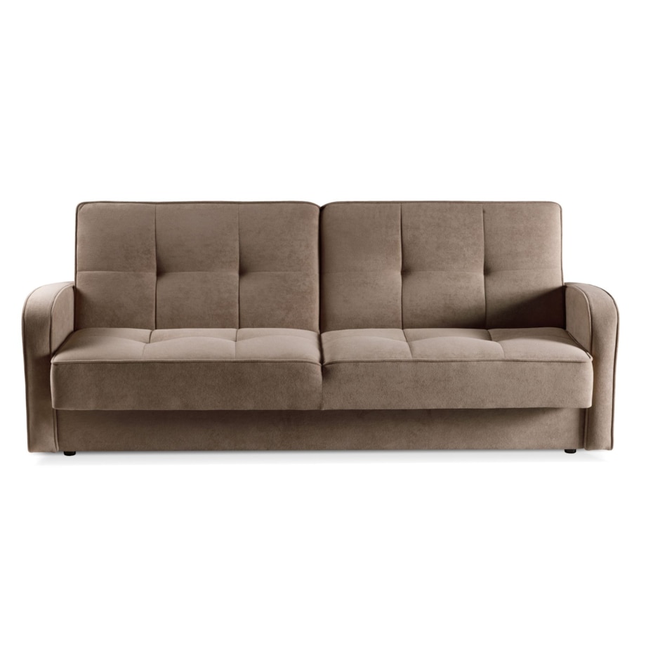 Wygodna wersalka do spania ARIS beżowo-szara