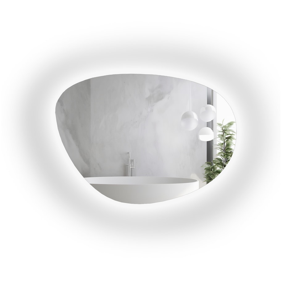 Lustro o nieregularnym kształcie z podświetleniem - AGAT LED