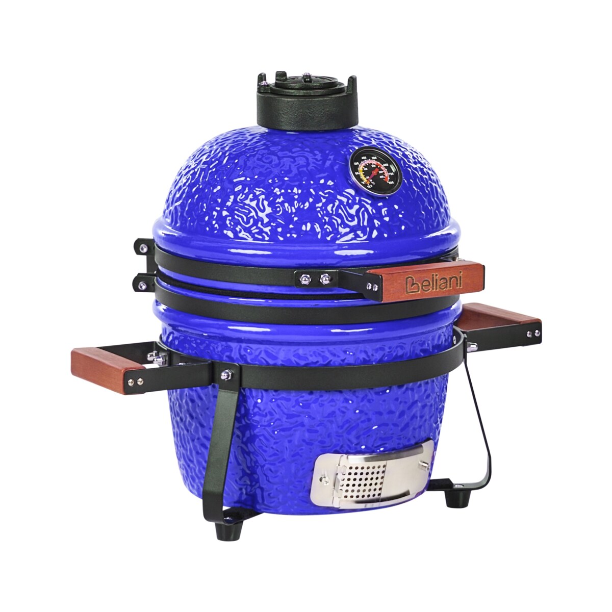 Mini grill węglowy KAMADO Ceramika Niebieski