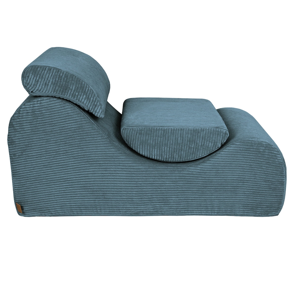 Leżak Falisty z Pianki dla Dzieci - Sofa do Pokoju Dziecięcego, Aesthetic, Turkus