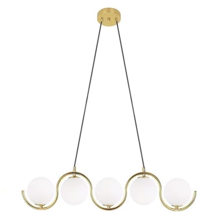 Lampa sufitowa wisząca złota 5xG9 APP1440-5CP