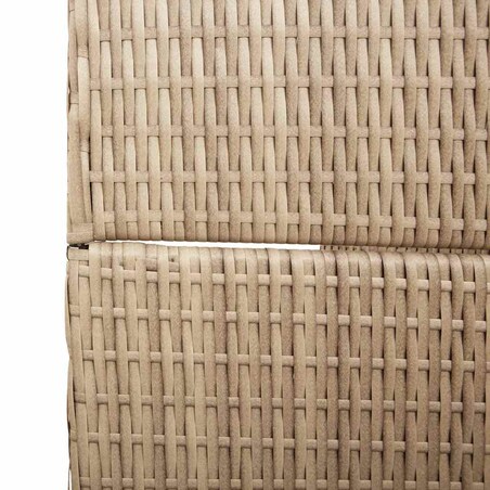 vidaXL Przesłona pokoju Beżowy 196 x 200 cm polirattan