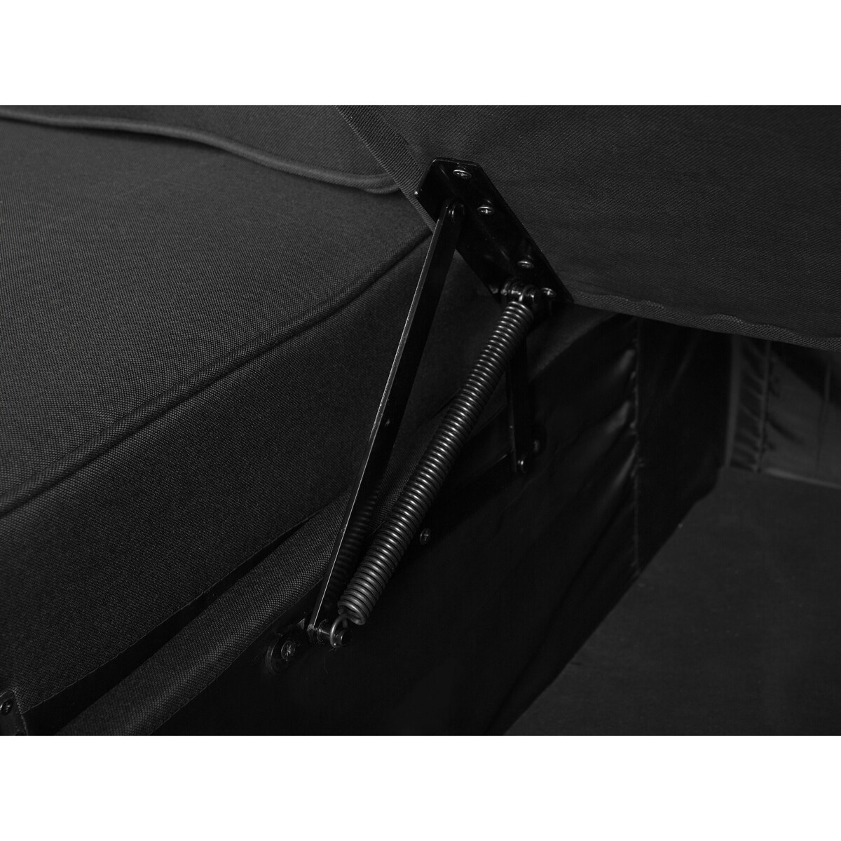 Narożnik rozkładany lewostronny czarny NESNA