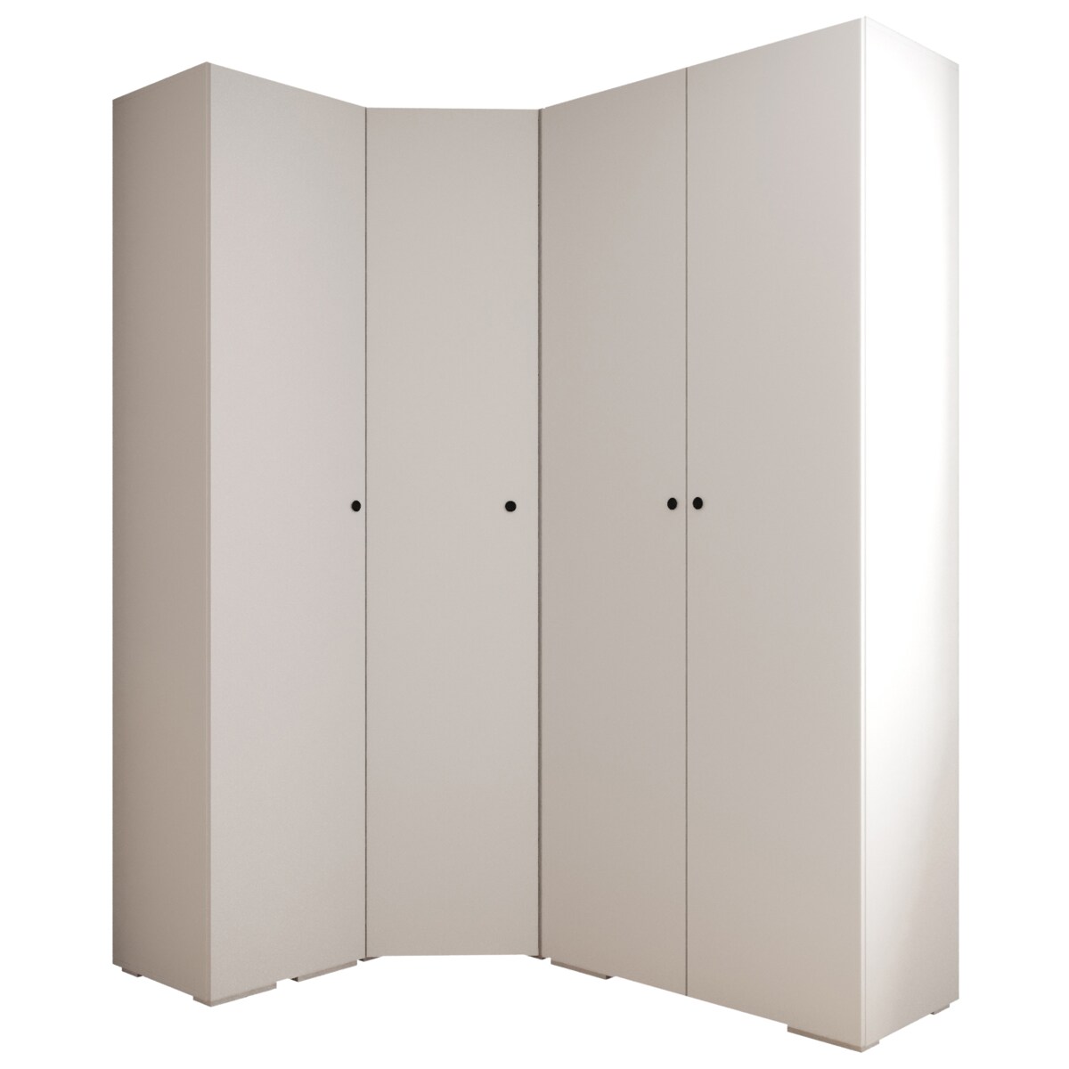 Garderoba wysoka do przedpokoju INOVA 2 Z3 biały+czarny