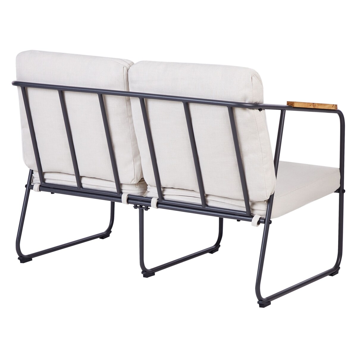 Duży zestaw wypoczynkowy dla 4 osób Stal Jasnobeżowy VEZZANA