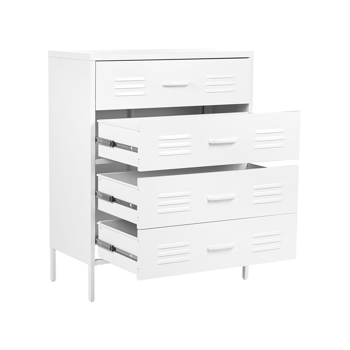 Komoda metalowa biała ENAGO