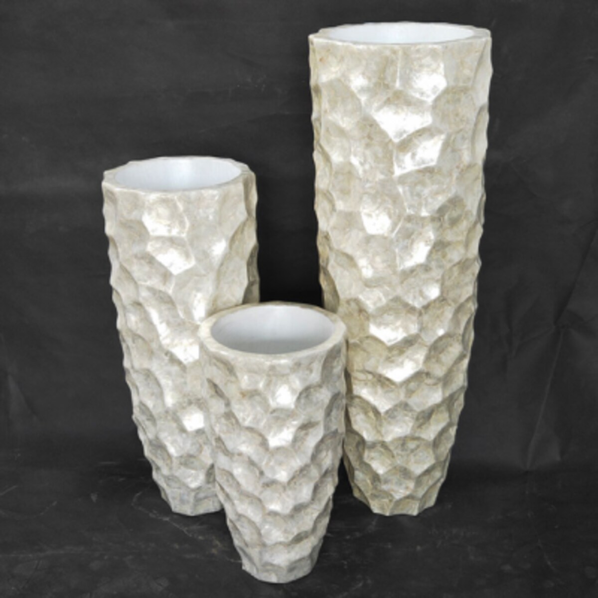 Srebrna donica perłowa muszelkowa Glamour Premium 90