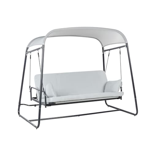 Huśtawka ogrodowa MARSCIANO Metal Jasnoszary