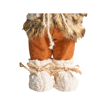 Dekoracja świąteczna SVARTEVATNET Mikołaj 37 cm Brązowy/ biały