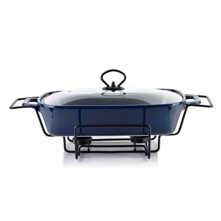 MODERN KITCHEN Naczynie z podgrzewaczem2,1L 41,5x25,6xh15cm granatowe
