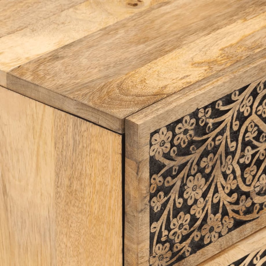 vidaXL Szafka nocna, 40x33x46 cm, lite drewno mango