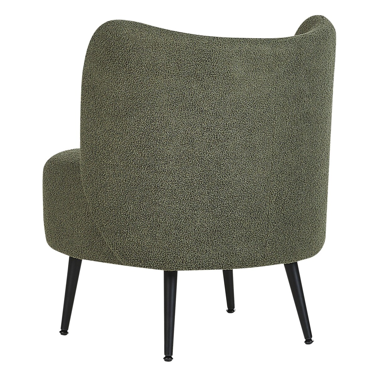 Fotel boucle ciemnozielony OTSBY