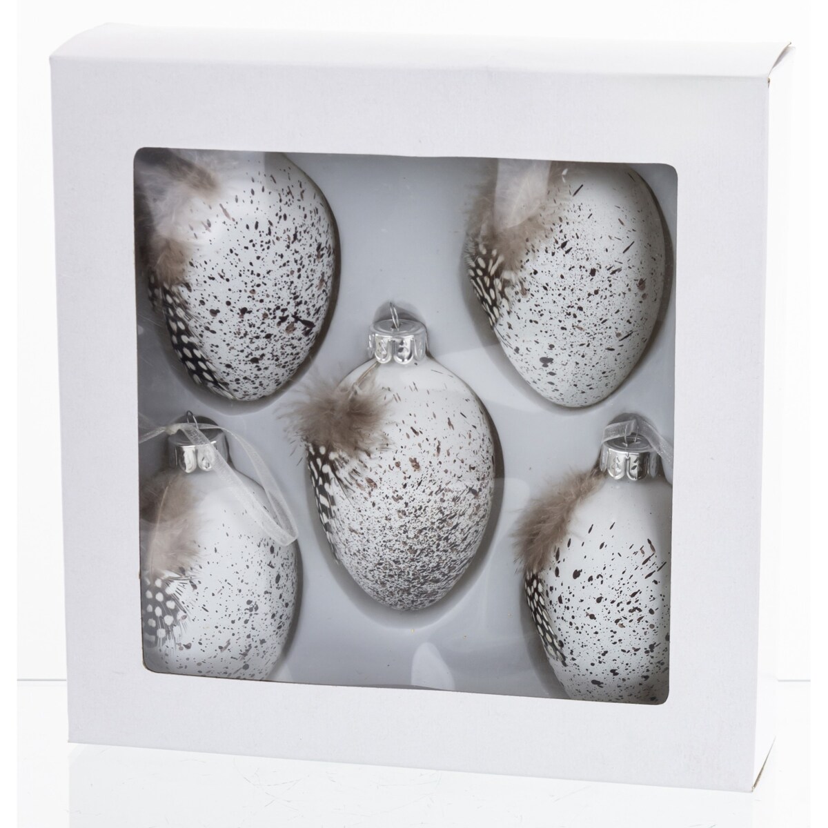 Dekoracja wielkanocna - 5 szt. jajek do stroików 8x4,5x4,5 cm VALAGI - II