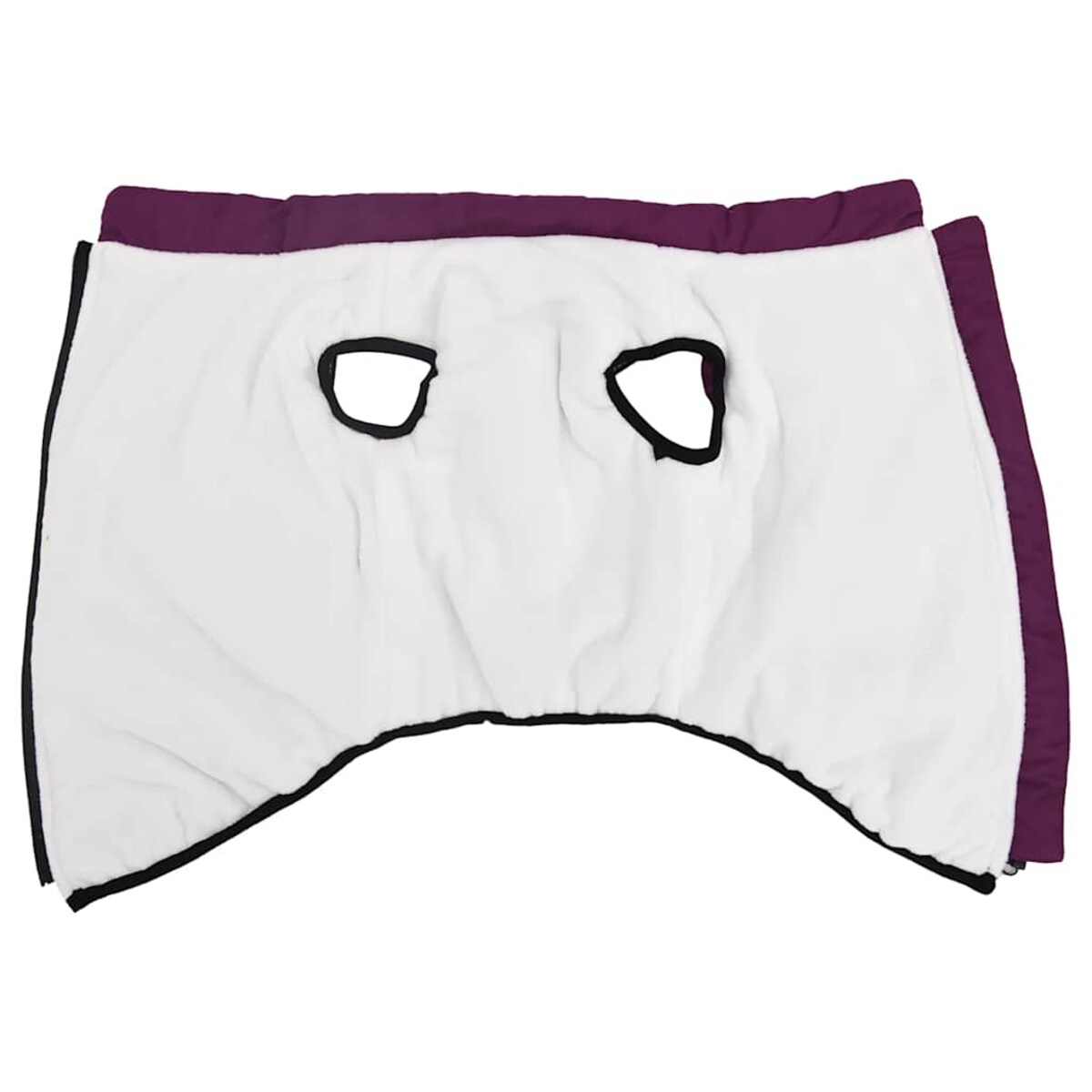 vidaXL Płaszcz dla psa z szelkami, wodoodporny, fioletowy, L48