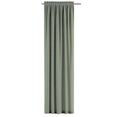 Zasłona na kanale z grzywką 1 szt. 130x260 szałwiowy