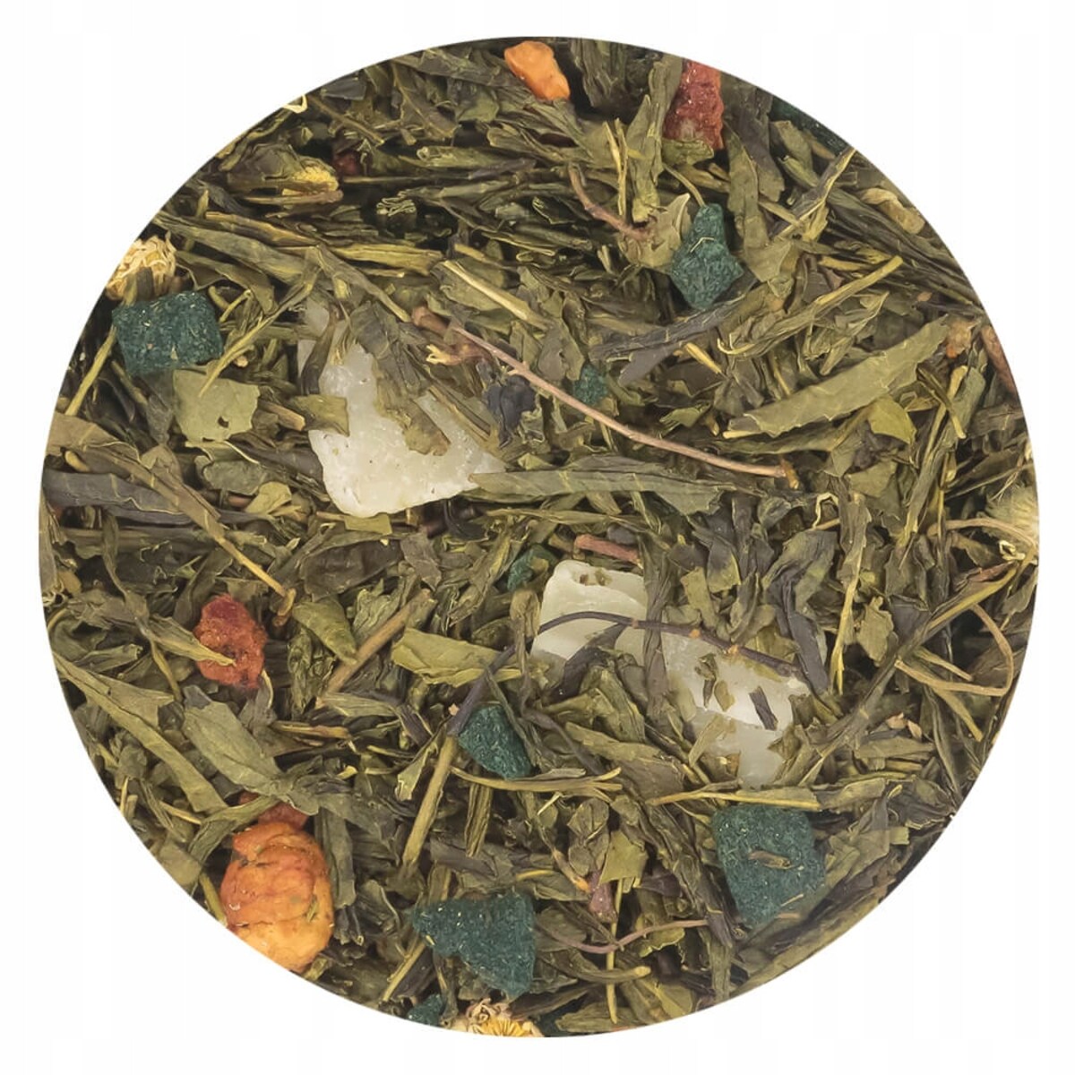 Herbata zielona CUDOWNA SPIRULINA o smaku słodkiego aloesu PREMIUM Cup&You - herbata liściasta sypana mieszanka napar susz - gotowa na prezent upominek