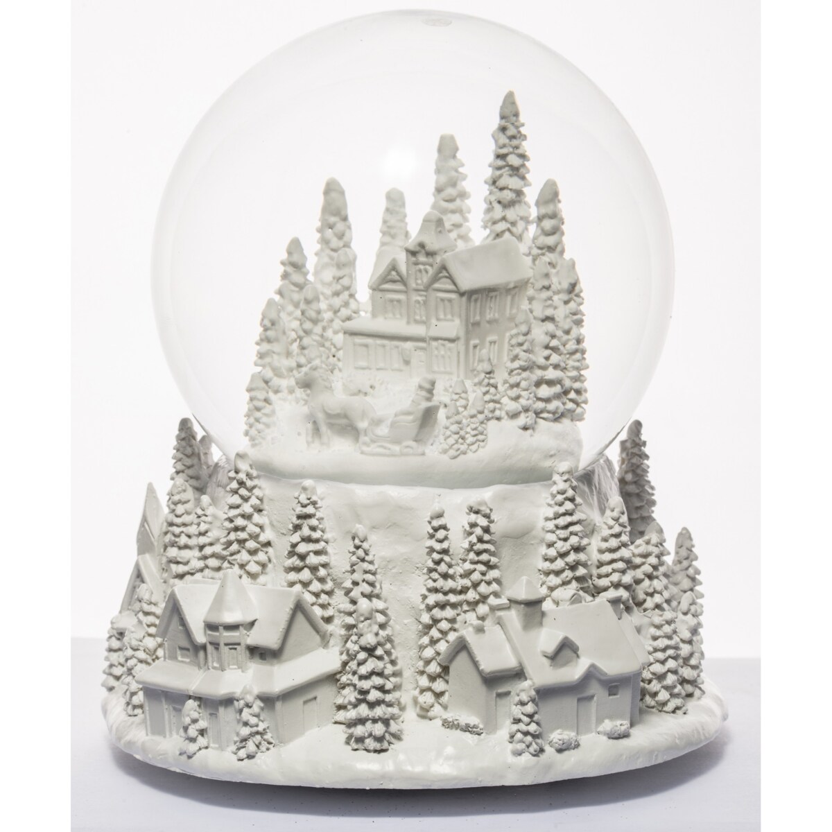 Szklana kula śnieżna z pozytywką 17x15x15 cm GLASBAL