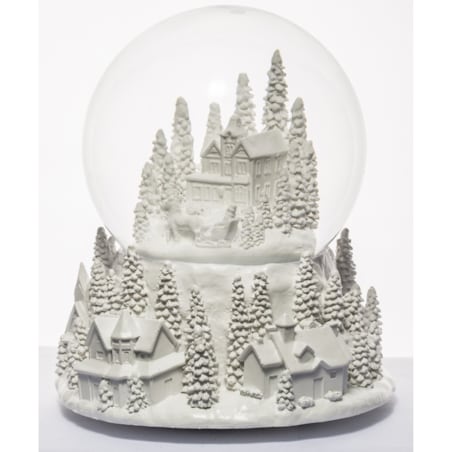 Szklana kula śnieżna z pozytywką 17x15x15 cm GLASBAL