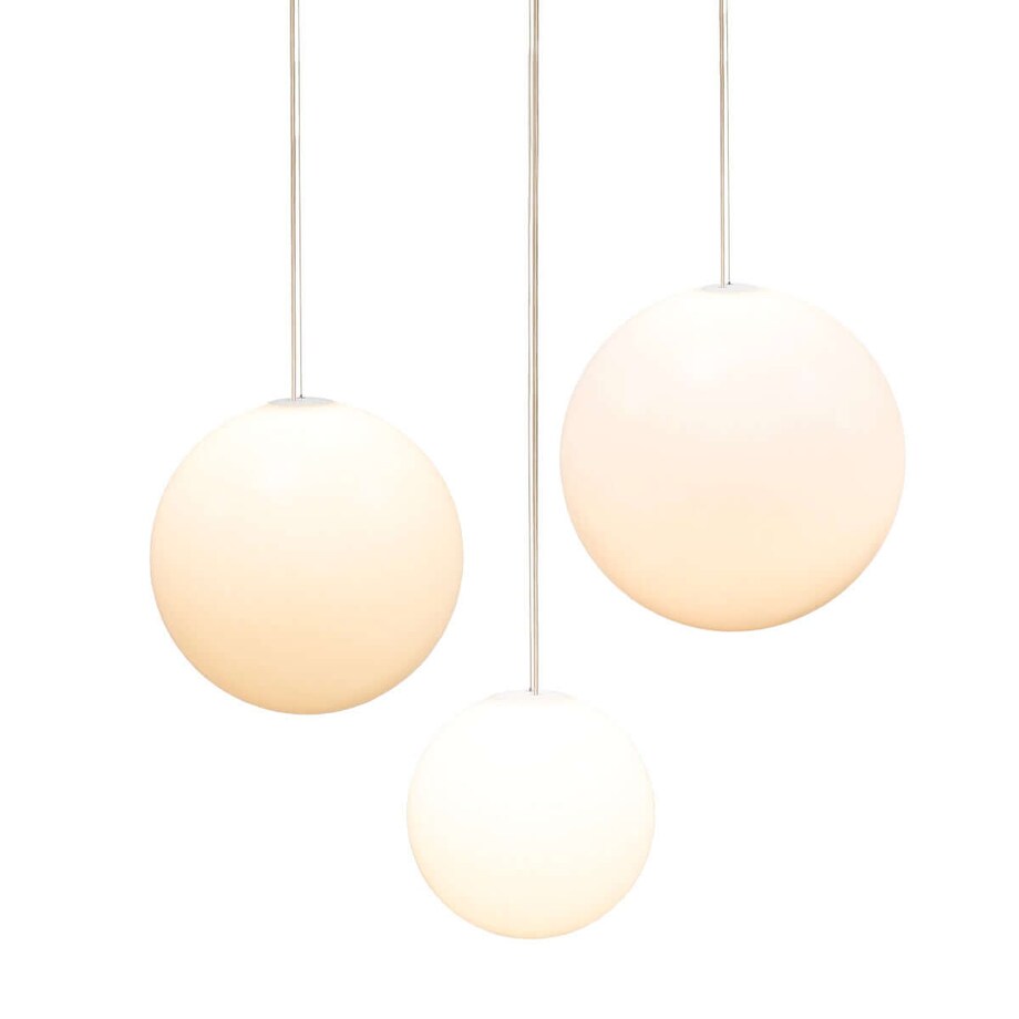 Kulista lampa zwisająca Pianeta LUMPIA035XXHBNW King Home IP44 zmiana barwy biały