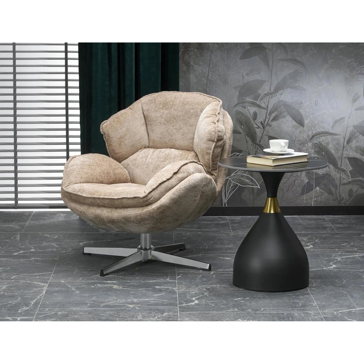 Fotel tapicerowany GUIDO beżowy