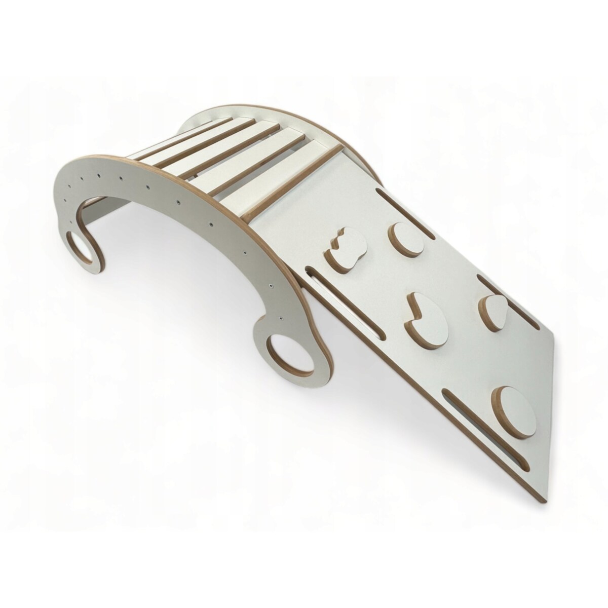 Deska do balansowania + Poduszka Róż + Ścianka + Zjeżdżalnia + Pikler