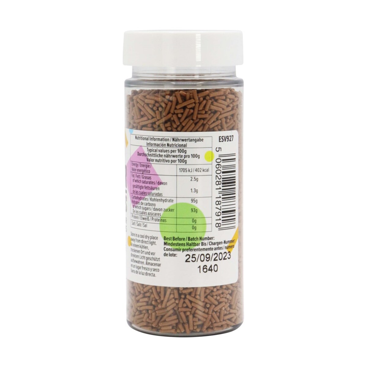 PME Czekoladowa dekoracyjna posypka 80 g