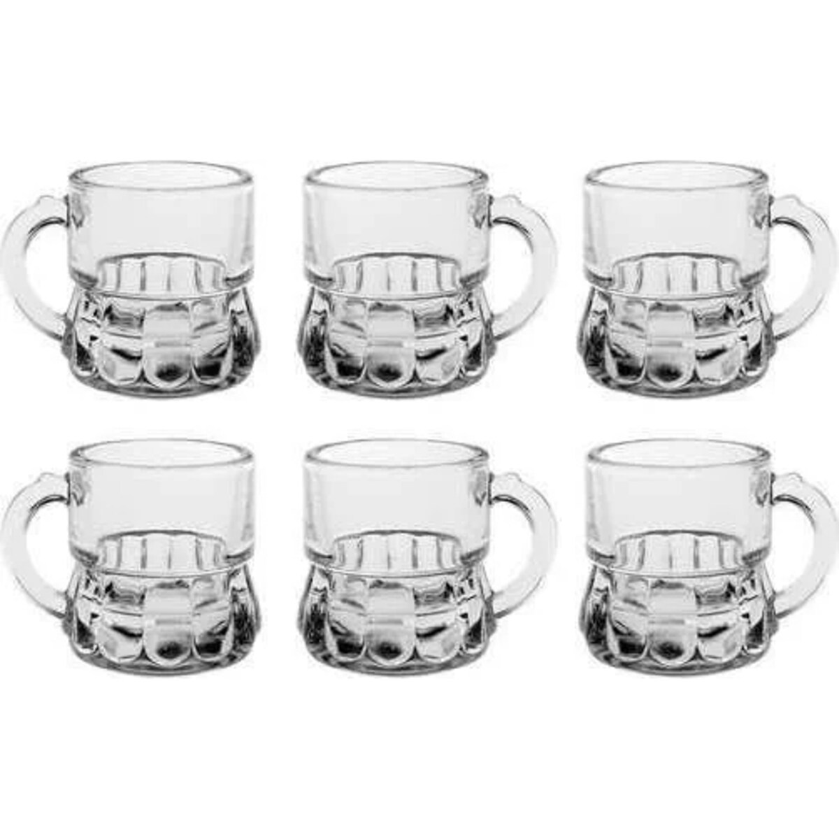 KIELISZKI DO ALKOHOLU WÓDKI kufle 25 ml 6szt z uchwytem na prezent imprezę