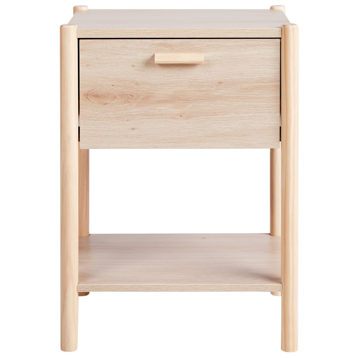 Szafka nocna 1 szuflada HOLDERVILLE Jasnobrązowy
