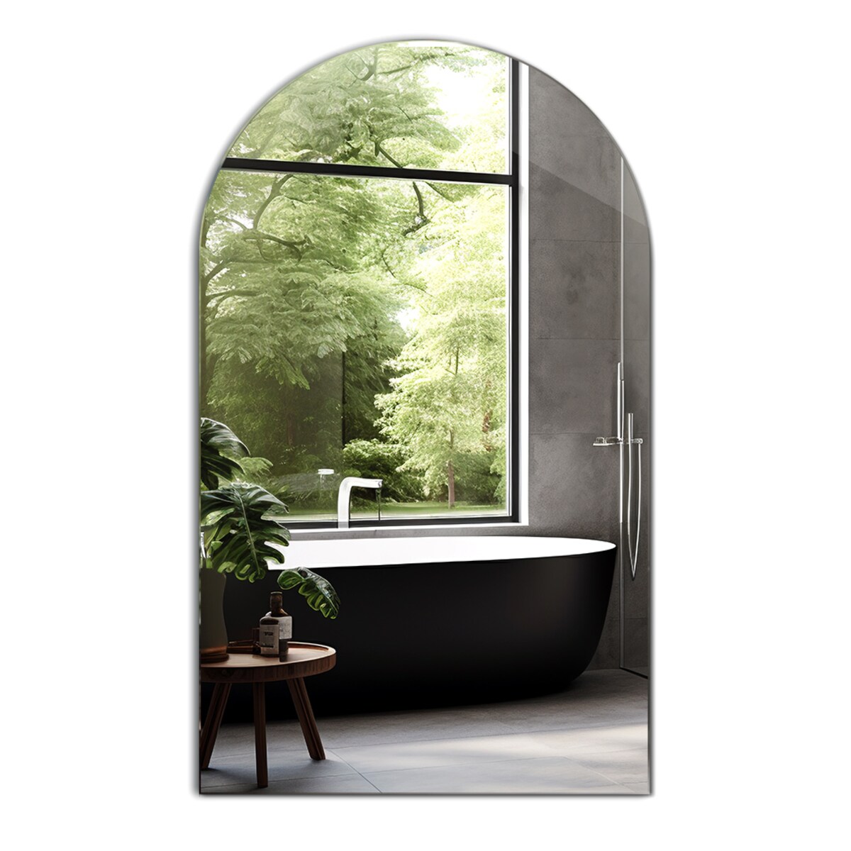 Lustro ścięty owal 50x90 cm