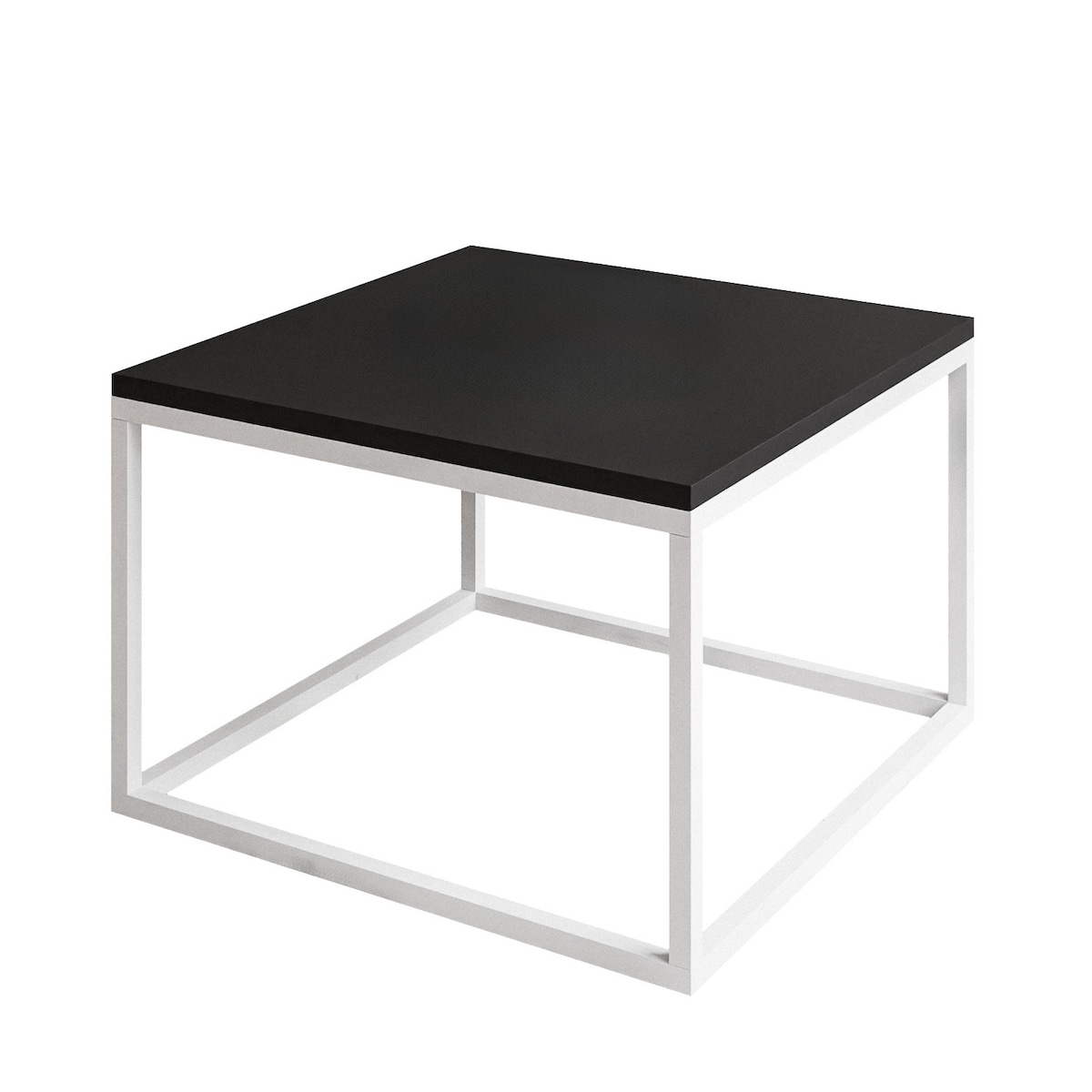 Stolik kawowy YOSHI 60 cm biały czarny mat