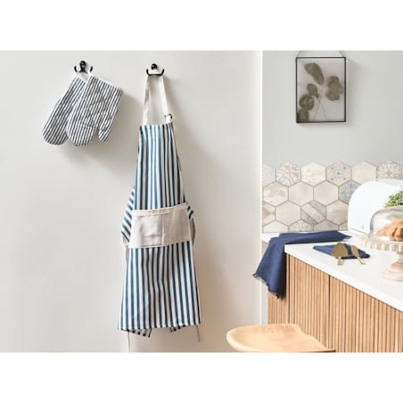 Zestaw tekstyliów kuchennych CUCUMIS Niebieski