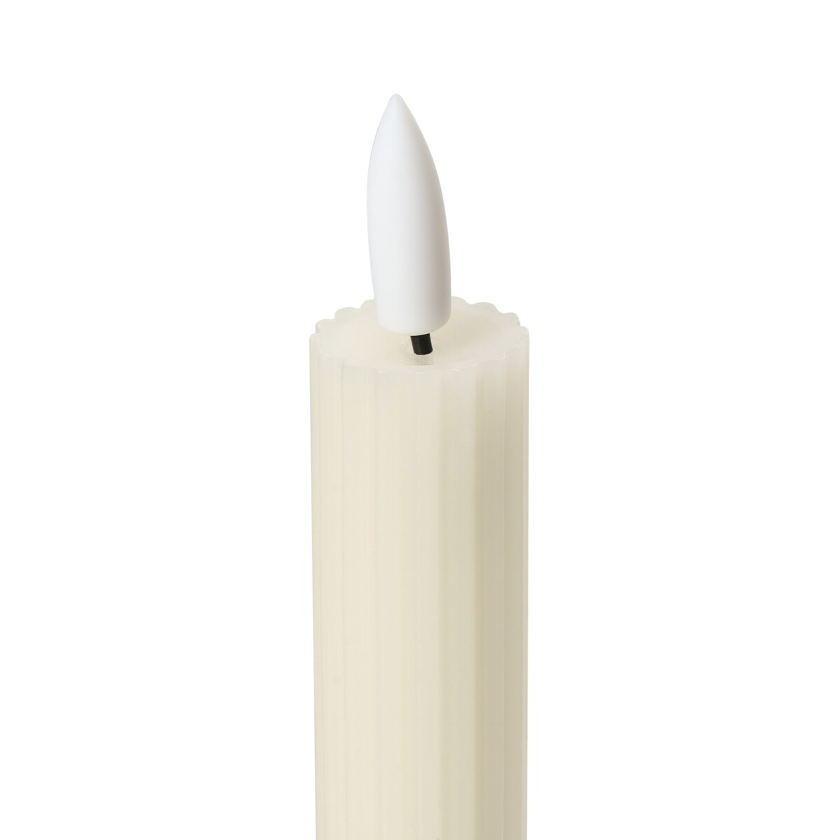 Zestaw 6 świec LED SAPHIR 24 cm Złamana biel