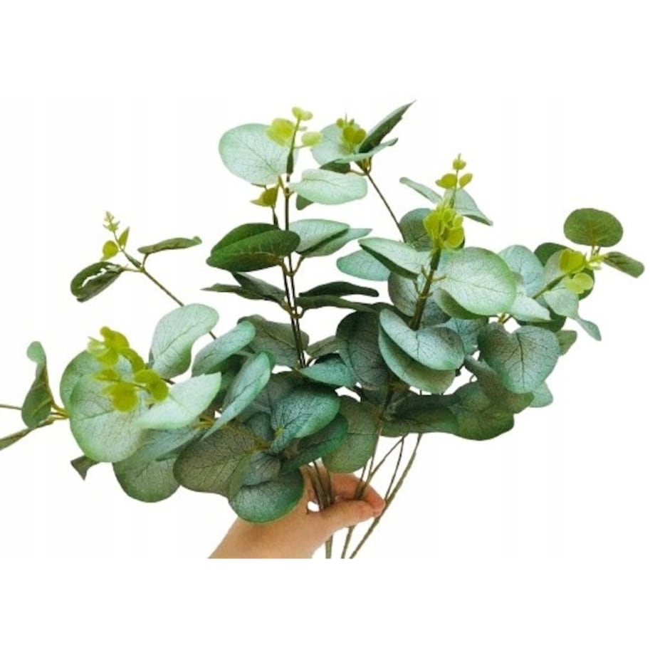 LIŚĆ GAŁĄZKA eukaliptus dodatek do stroika wiązanki dekoracja sztuczna pik