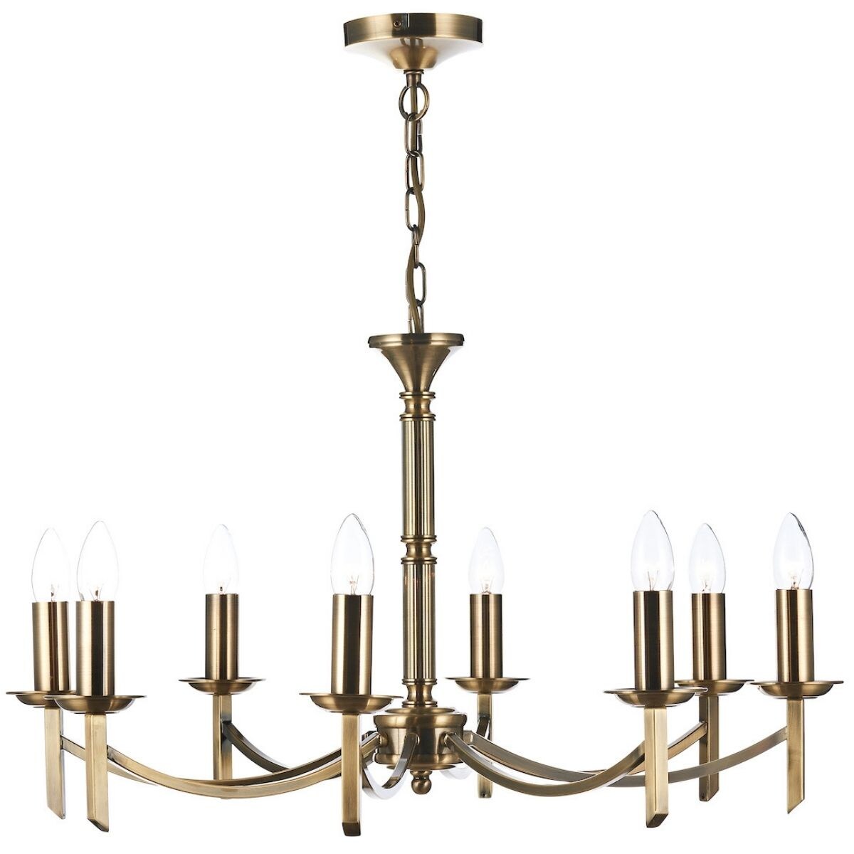 Pałacowa lampa wisząca Ambassador AMB0875 Dar Lighting antyczny mosiądz