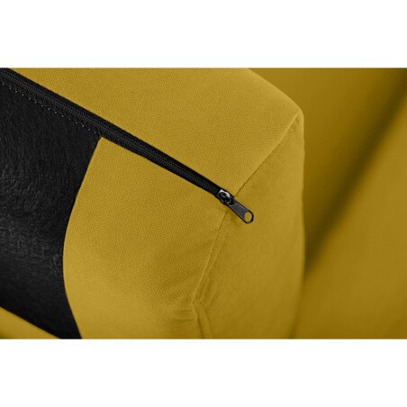 KONSIMO TAGIO Narożnik skandynawski, żółty, lewy