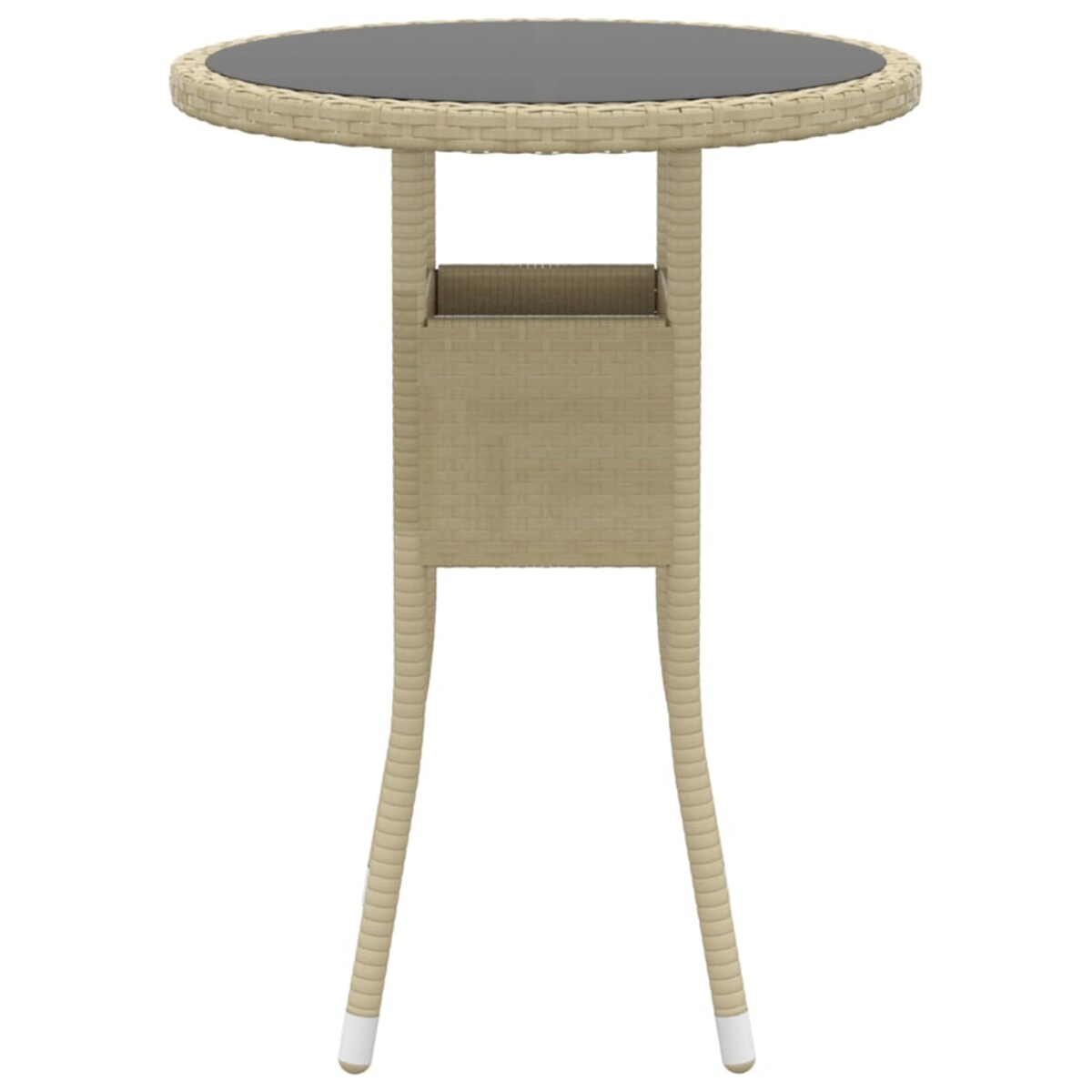 vidaXL 5-cz. zestaw wypoczynkowy do ogrodu, polirattan, beżowy