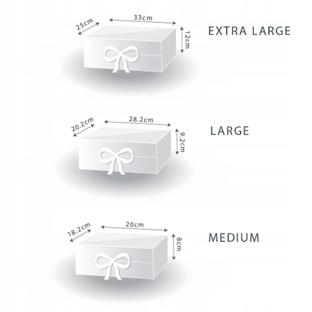 ELEGANCKIE Pudełko B DUŻE Czerwone NA OPAKOWANIE PREZENTU box 33x25cm gift