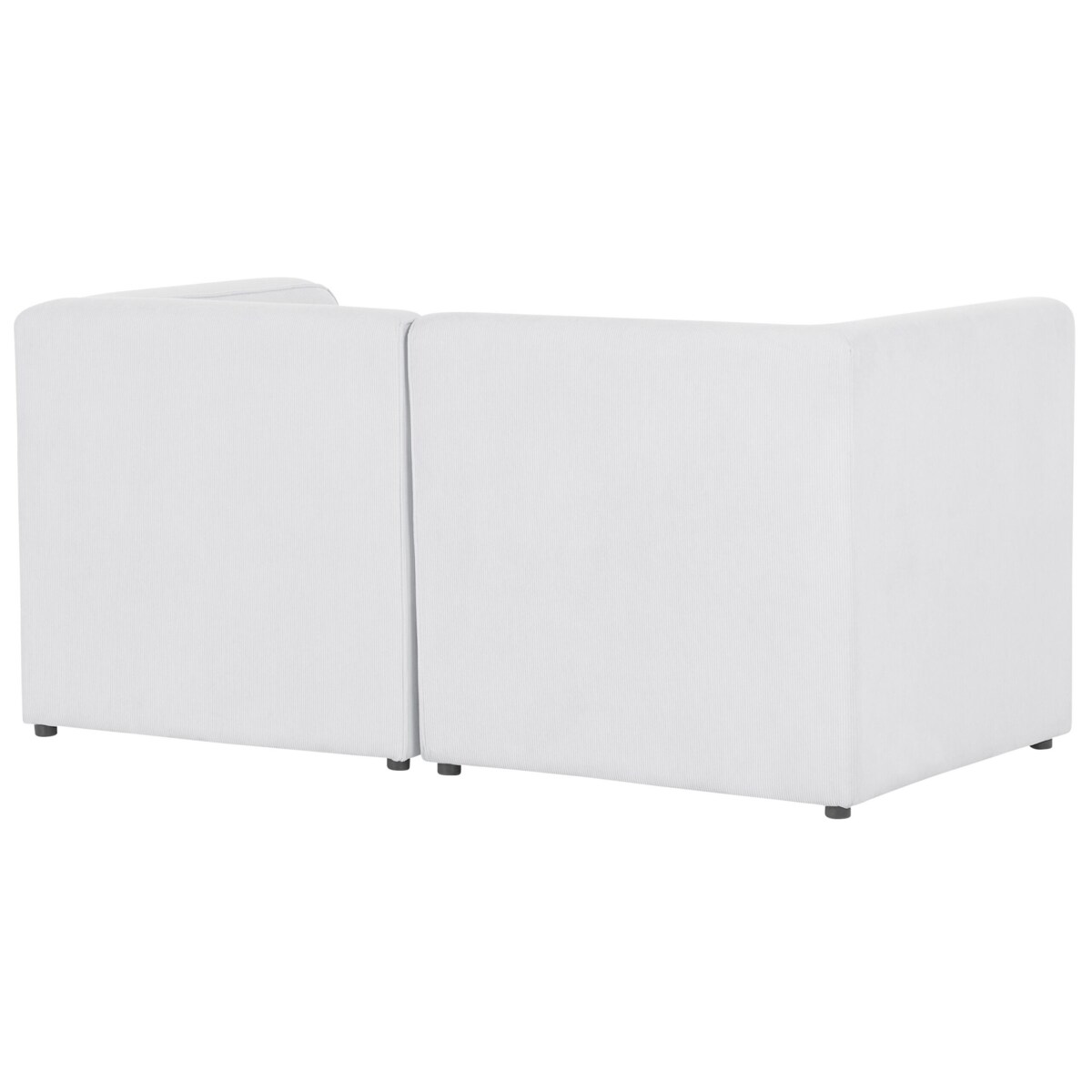 Sofa modułowa 2-osobowa sztruksowa złamana biel LEMVIG