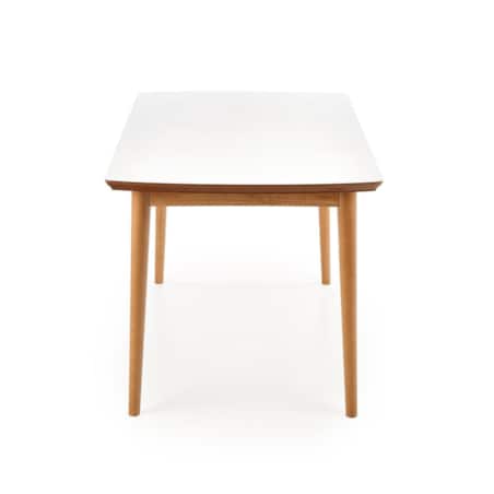STÓŁ ROZKŁADANY Terra biały mat i dąb 90-190/80/75 cm
