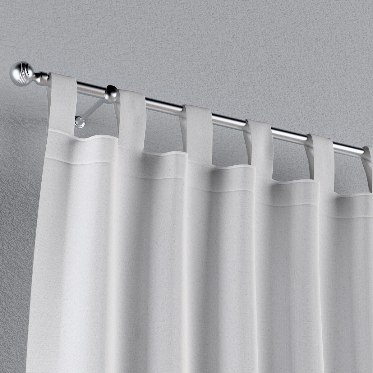 Zasłona na szelkach 1 szt. 130x245 białoszary