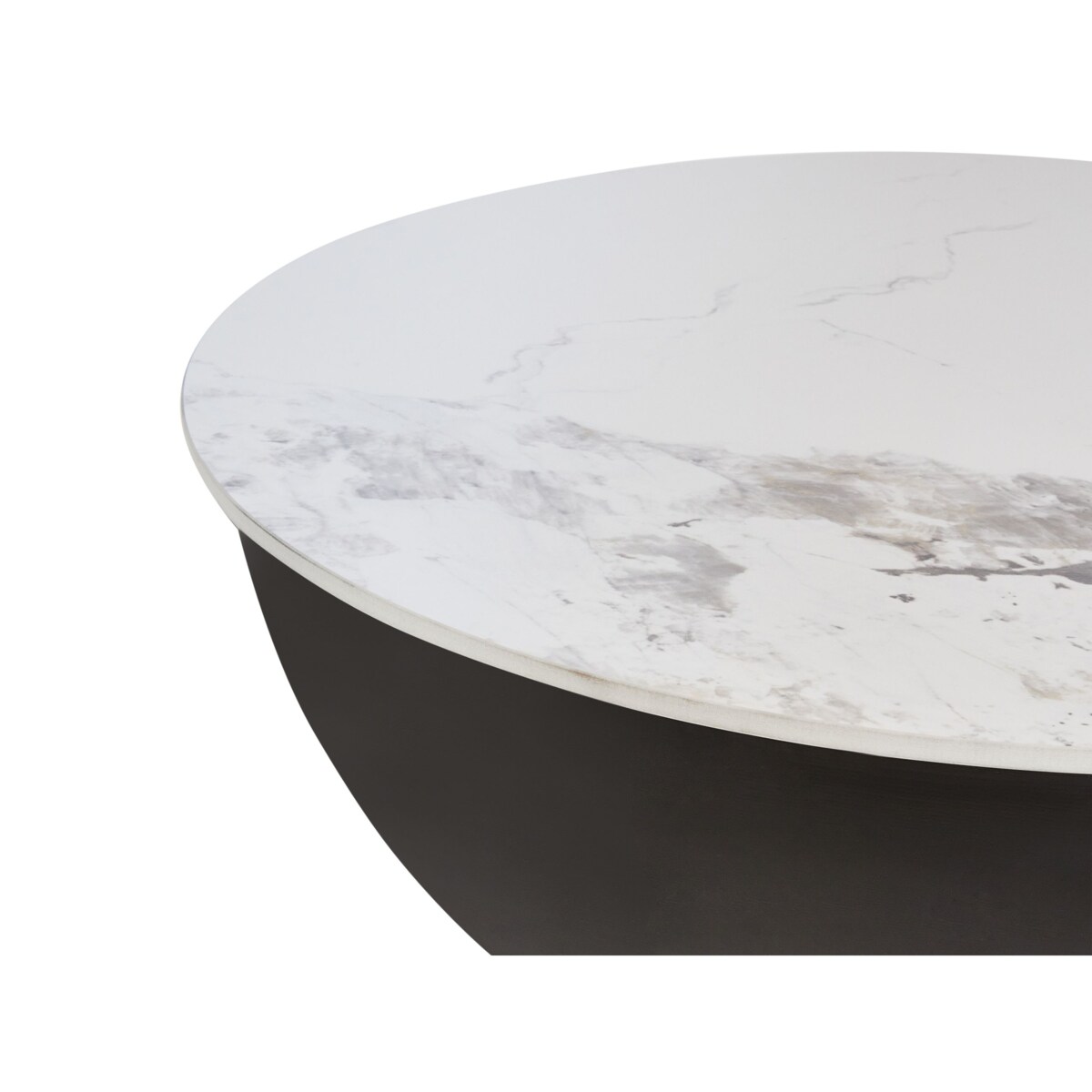 Stolik kawowy ceramiczny czarny NADINE