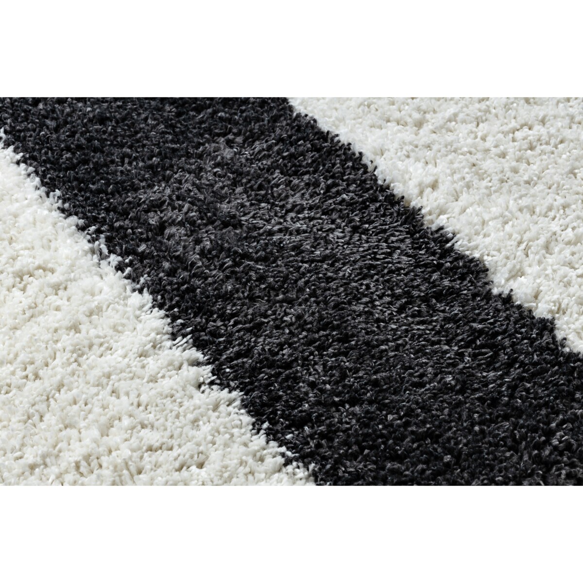 Dywan UNION 4079 Pasy szary / krem Frędzle 140x190 cm