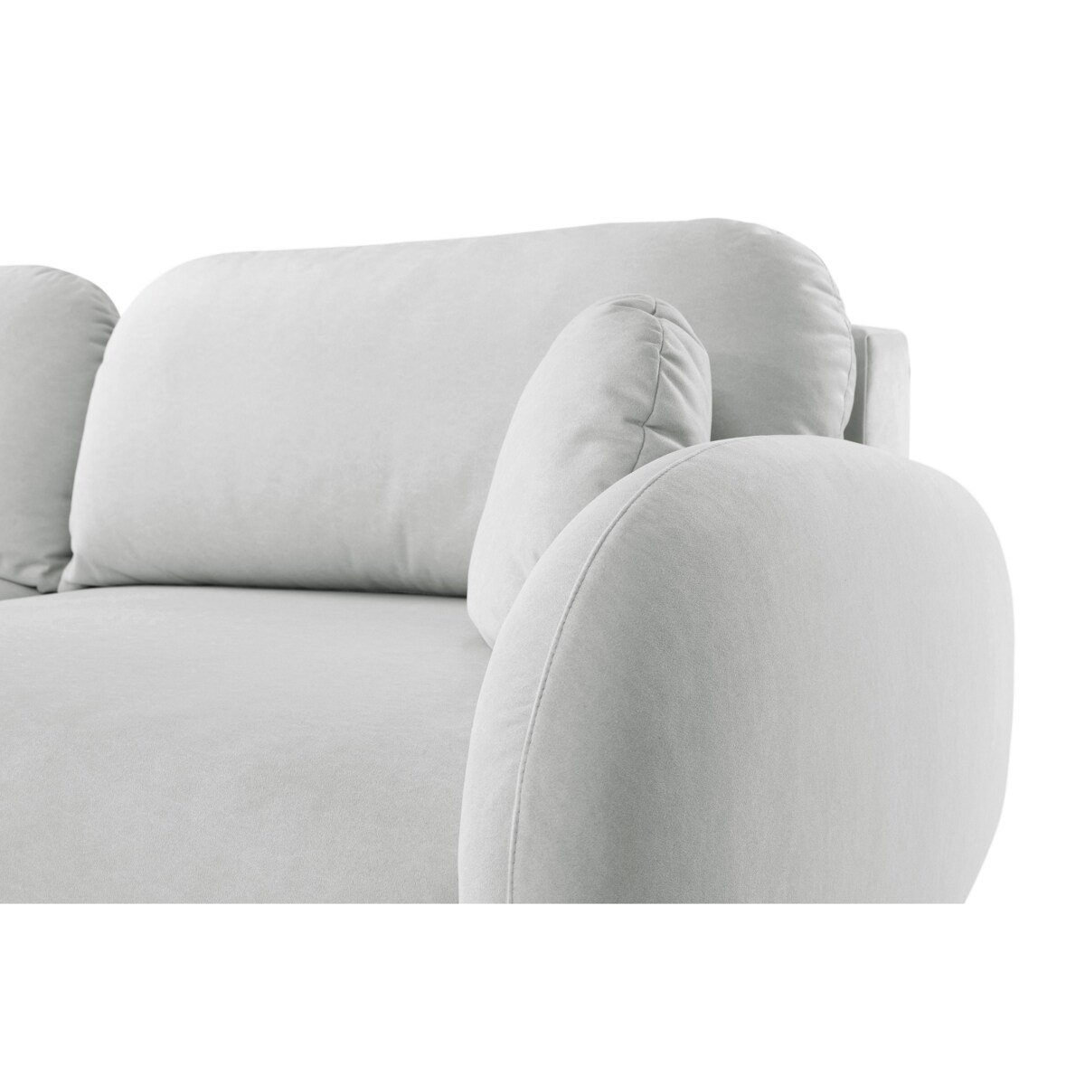 Nowoczesna sofa z funkcją spania SOFTI- SZARY