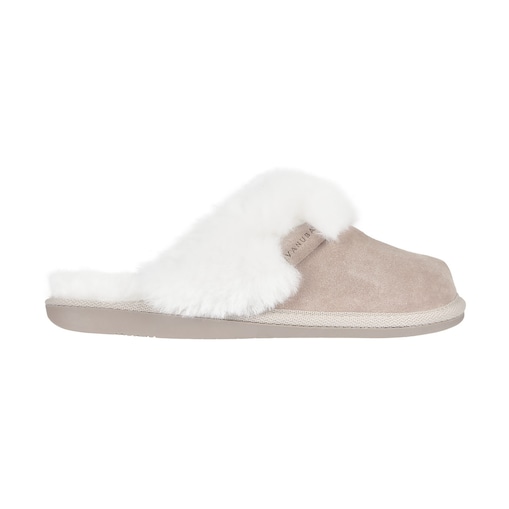 KAPCIE DAMSKIE CASHMERE BEŻOWO-BIAŁE 38