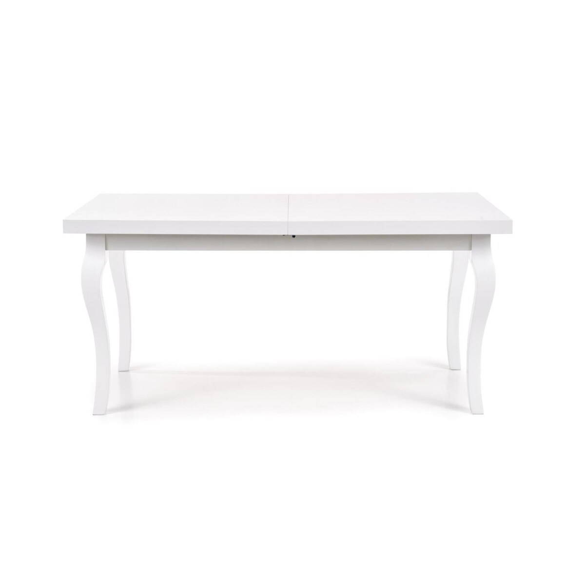 STÓŁ ROZKŁADANY 160-240 cm biały BUKOWE NOGI obrzeza ABS