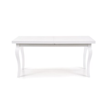 STÓŁ ROZKŁADANY 160-240 cm biały BUKOWE NOGI obrzeza ABS