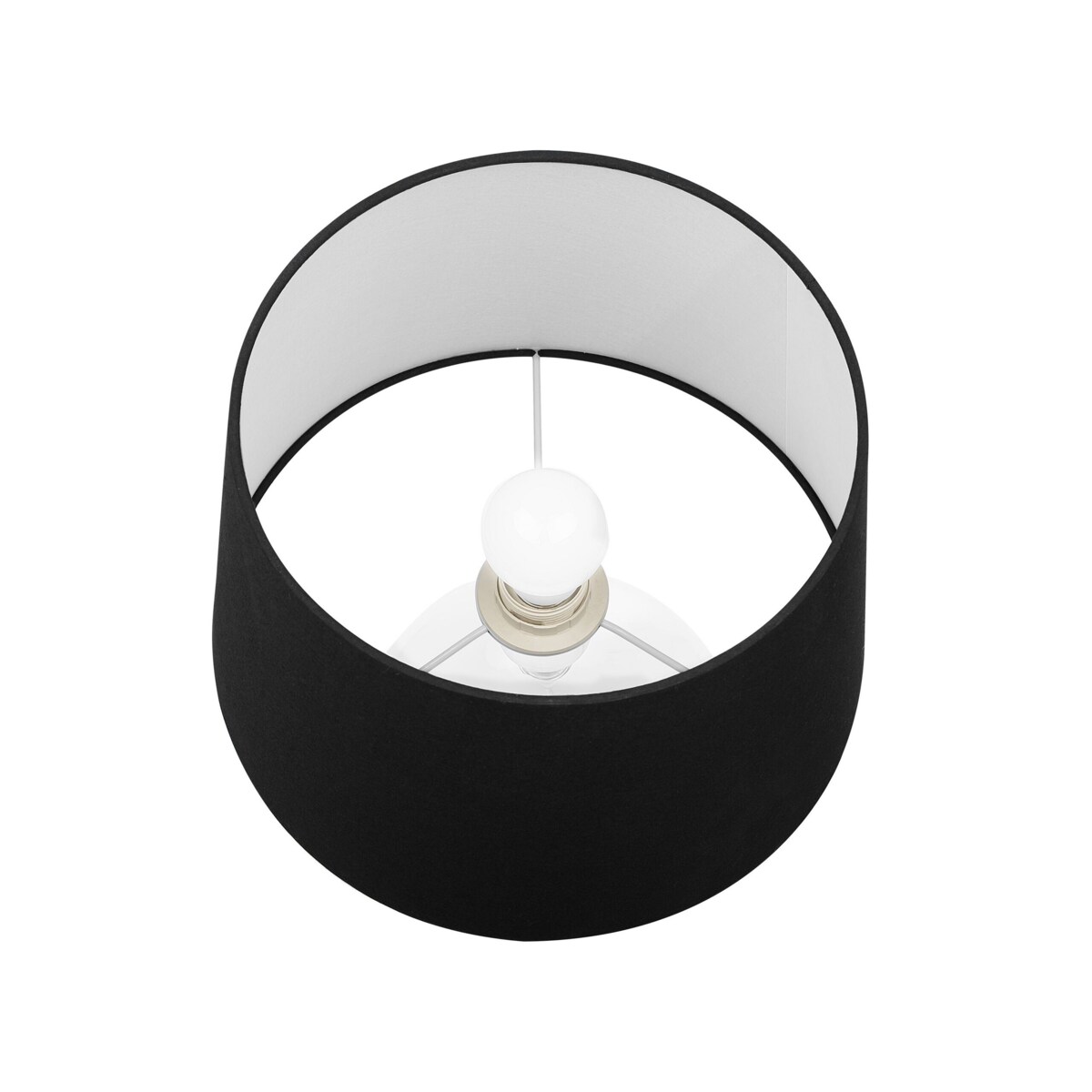 Lampa stołowa szklana czarna OSUM