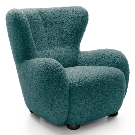 Fotel uszak boucle 91x88x100 cm POLTRONA morski