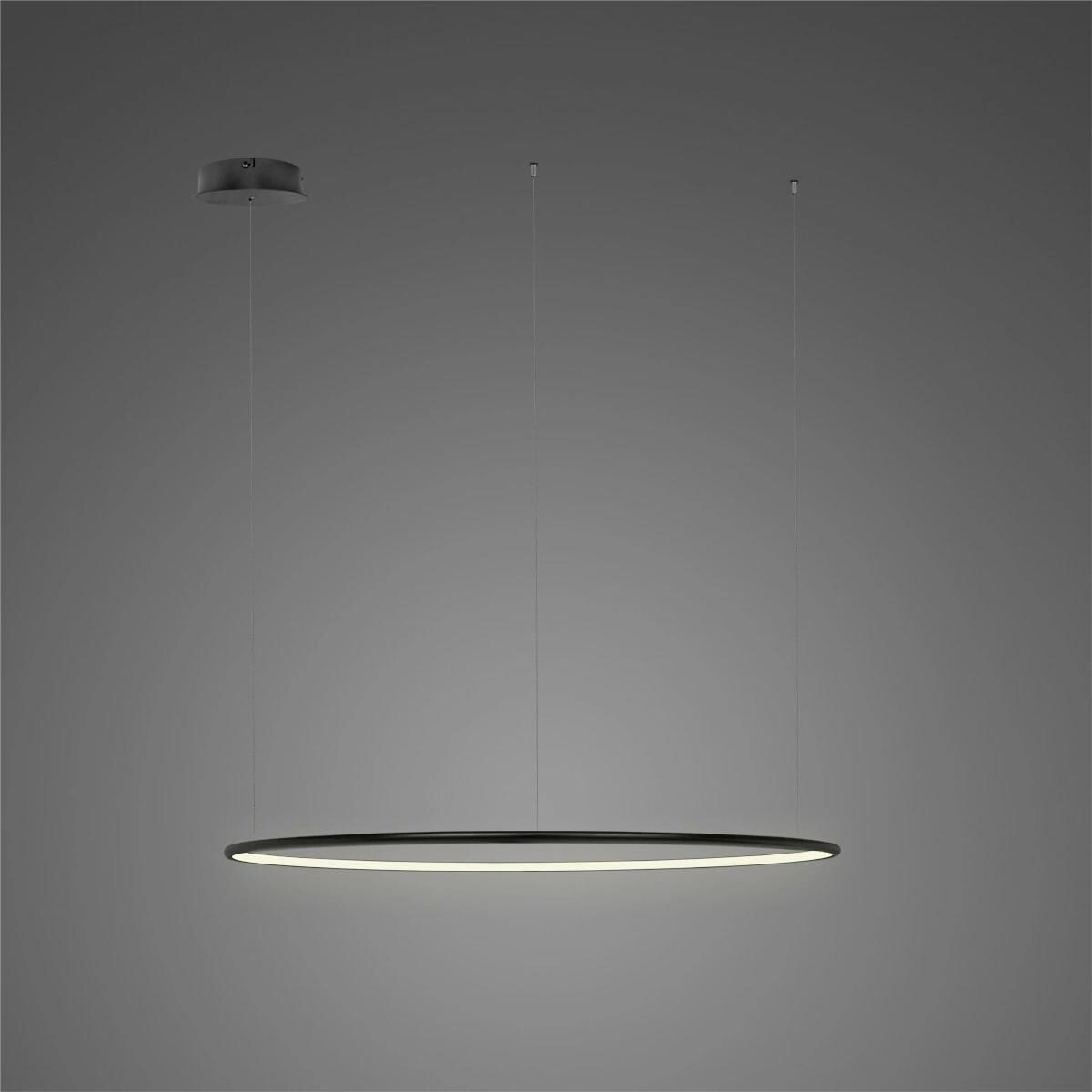 Lampa wisząca Ledowe Okręgi No.1 CO 60cm 3k czarna